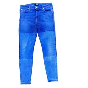 Hudson Isla Midrise Crop Skinny Jeans Released Hem Size 31 Made in USA